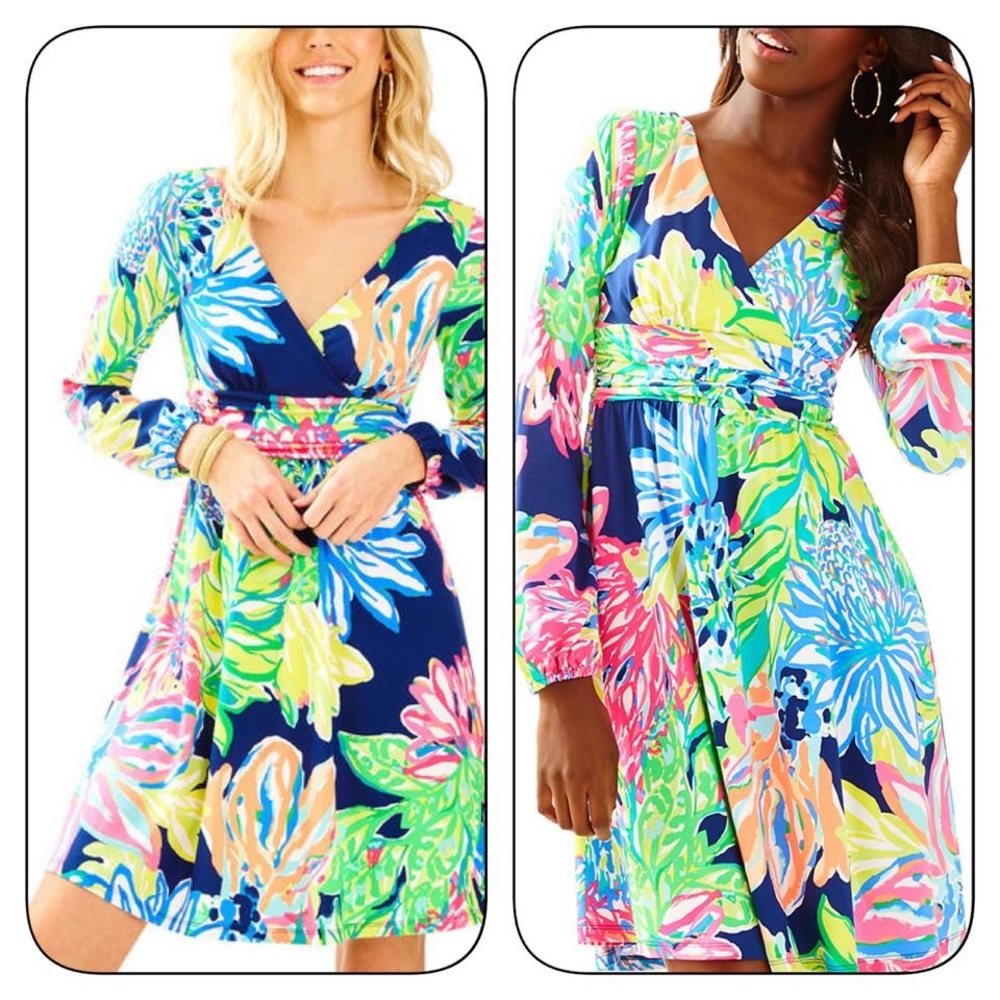 Lilly Pulitzer Fleur Travelers Palm Resort Dress